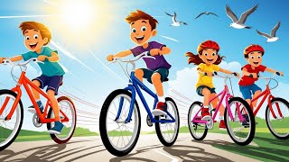 quotOld Town Road Bike Ride Song for Kids  Fun Kids Song  Sing amp Learn Funquot [upl. by Azil]