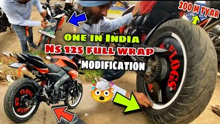 NS 125 full wrap modification  After modification look 🥵  Deep kevlogs ♥️ [upl. by Odradlig]