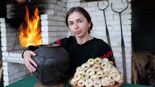 Woman in the village is cooking 5 amazing meat recipes for Christmas Traditional Ukrainian food [upl. by Halludba]