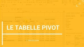 Tabelle Pivot introduzione  Excel Facile [upl. by Hooper]