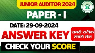 HPPSC Junior Auditor Paper 1 Answer key  Date  29092024  CivilsTap Himachal [upl. by Errecart768]