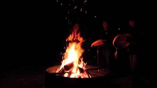 Kaska Dena Drummers  Campfire singing  Prayer song [upl. by Aihsot]