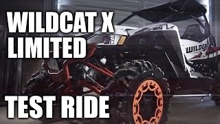 TEST RIDE 2015 Arctic Cat Wildcat X Limited [upl. by Akinor640]