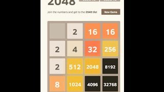 2048 AI  32768 Tile Achieved Score 630304 [upl. by Furlani]