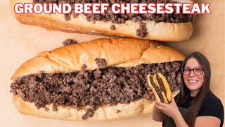 Make the Best Ground Beef Cheesesteak  easy one pan recipe [upl. by Ennaisoj794]