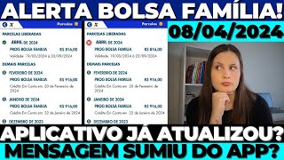 BOLSA FAMÍLIA ABRIL ATUALIZAÇÃO do APLICATIVO COMEÇOU MENSAGEM de BLOQUEIO SUMIU PTODOS [upl. by Sucramej]