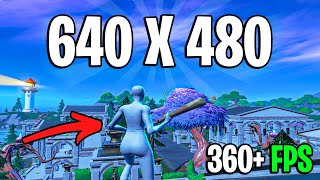 The LOWEST Stretched Resolution 640x480 in Chapter 3 Season 3 Fortnite LESS DELAY amp FPS BOOST [upl. by Anaitsirc401]