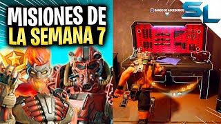 Como COMPLETAR TODAS las MISIONES DE LA SEMANA 7 TEMPORADA 3 CAPITULO 5 FORTNITE [upl. by Nauhs]