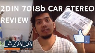 2din lcd stereo 7018b from lazada pinoy review by Deadbol [upl. by Yelak297]