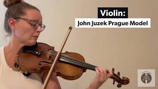 John Juzek Prague Model Violin Sound Sample [upl. by Llirrehs]