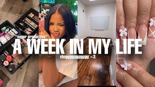 productive VLOG♡ A NEW MOM STARTING MY MUA CAREERSALON SUITE TOURS I CUT MY HAIR  A RANT [upl. by Ahsit]