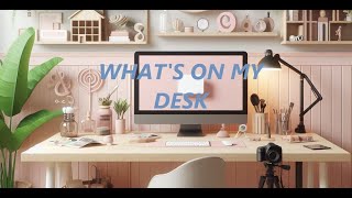 AESTHETIC DESK MAKEOVER  WHATS ON MY DESK  MY DESK SETUP [upl. by Oderfigis]