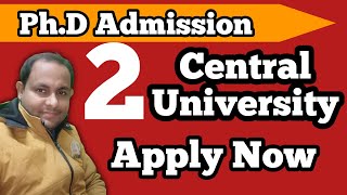 phd admission 2024  Central University Phd admission 2024 [upl. by Ejrog]