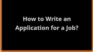 How to write application for job english application jobapplication jobapplications [upl. by Dnesnwot434]