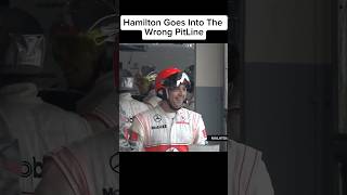 Hamilton Goes Into The Wrong PitLanef1 formula1 [upl. by Capwell279]