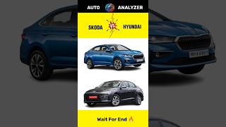 Skoda Slavia 😍 Vs Hyundai Verna 🤩  Full Comparison amp Review 🔥  shorts [upl. by Swainson483]