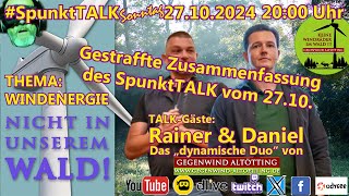 Gegenwind Altötting  Zusammenfassung SpunktTALK 27102024 [upl. by Ennaxxor471]