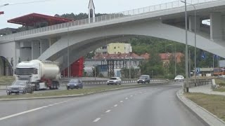 Gdańsk Airport Bus to Gdańsk Wrzeszcz Rail Station [upl. by Gearard]