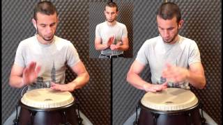 Columbia On Congas Slow Example [upl. by Ahsik264]