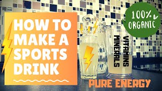 How to make sports drink  Isotonic recipe  At home homemade  Easy [upl. by Ttemme713]