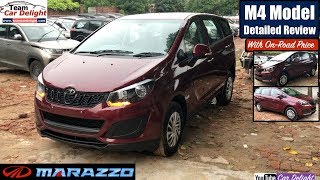 Mahindra Marazzo M4 Model Detailed Review with On Road Price  Marazzo M4 FeaturesInterior [upl. by Esetal916]