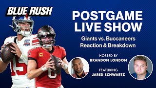 Giants vs Buccaneers Postgame Live Show  Blue Rush [upl. by God796]