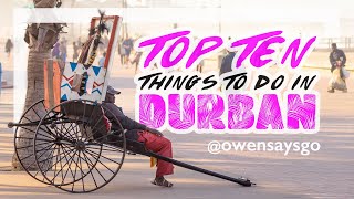 TOP 10 things to do in DURBAN [upl. by Mariko]