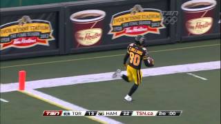 CFL Williams 119Yard Missed FG Return TD  Week 3 2012 [upl. by Banky]