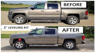 Leveling Kit on a Silverado  Must Watch [upl. by Pooi855]