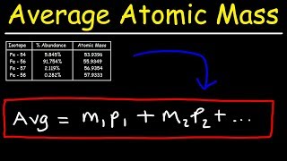 How To Calculate The Average Atomic Mass [upl. by Olney634]