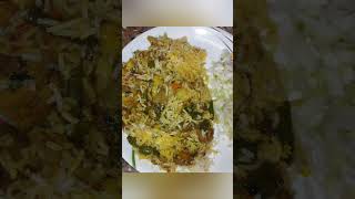 Amaar prio veg biriyani are salad subscribe enjoy minivlog [upl. by Elazaro]