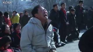 North Koreans mourn death of leader Kim JongIl [upl. by Colp]