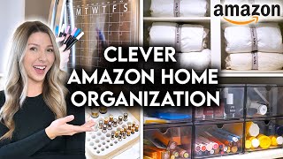 10 CLEVER AMAZON HOME ORGANIZATION IDEAS  STORAGE HACKS [upl. by Rosse]