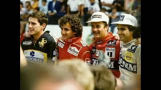 Ayrton Senna Alain Prost Nigel Mansell amp Nelson Piquet [upl. by Ced352]