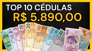 TOP 10 CÉDULAS MAIS VALIOSAS DO BRASIL coleccion cédulas dinheiro dinheiroemcasa investiment [upl. by Haroppiz]