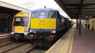 NIR 111 Class loco 113  Ballast Train  Antrim 17517 [upl. by Madelyn]