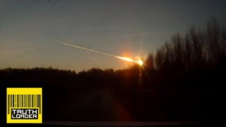 Meteor strike in Chelyabinsk Russia injures 500  amazing video shows explosion amp impact [upl. by Sivla236]