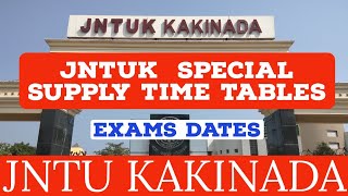 JNTUK 11213141BTECHBPHARMACY SPECIAL SUPPLY TIME TABLES jntuk [upl. by Azila]