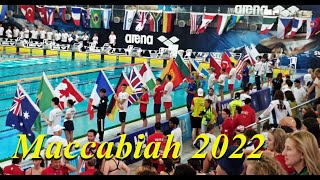 21st Maccabiah Games 2022quotHatikvahquot Israel National AnthemSwimming opening ceremony [upl. by Keynes]