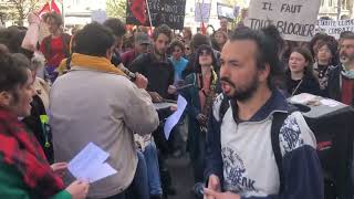 Manifestation à Angoulême les anticapitalistes chantent contre les violences policières [upl. by Meeker722]