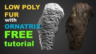 LOWPOLY FUR TUTORIAL 3DS MAX ORNATRIX [upl. by Cutcheon623]