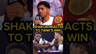 Shakur Stevenson Reaction to Tank Davis beating Frank Martin [upl. by Lleznov]