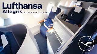 Lufthansas NEW ALLEGRIS Business Class  Privacy Window Seat  Review [upl. by Hoban]