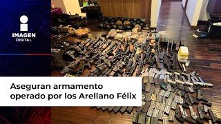 Fuerzas federales aseguraron un arsenal que presuntamente le pertenece a Edwin Huerta El Flaquito [upl. by Brenda]