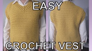 Easy Crochet Vest [upl. by Whipple]