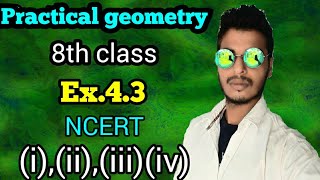 Practical geometryClass 8 maths chapter 43Qiiiiiiiv solutions [upl. by Blainey]