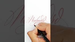 Lettering escribiendo MALANDRO shorts [upl. by Nevak]