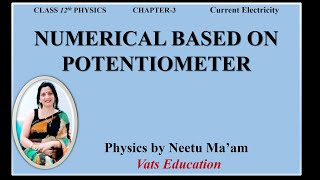 Numerical on Potentiometer  Class 12 physics Chapter 3 Current electricity [upl. by Zephaniah]