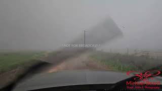 04272024 Knox City TX  Intercept of the Knox City TX wedge tornado [upl. by Itsirk]