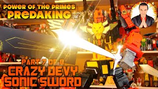 Transformers Power of the Primes Predaking Part 7 of 8 Crazy Devy Sonic Sword [upl. by Antin]